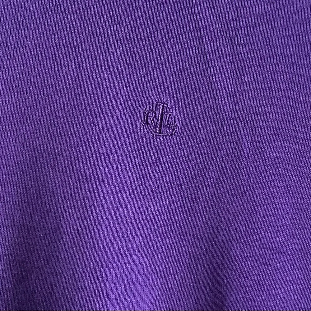 Lauren Ralph Lauren Purple Long Sleeve Shirt with Embroidered Logo size XL - Picture 8 of 12